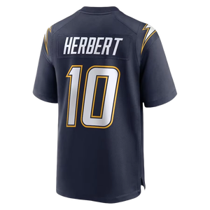 Maillot de <span class=keywords><strong>football</strong></span> Justin Herbert de la nouvelle saison <span class=keywords><strong>2024</strong></span> des Chargers bleu poudre, respirant, pour l'entraînement d'équipe, vêtements de sport - Product Image 6
