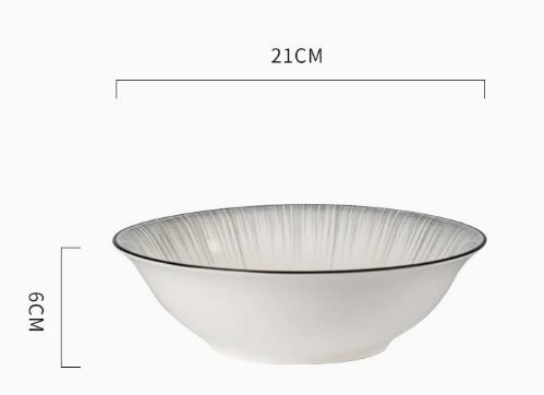 Tazón gris de 8 pulgadas