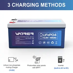 Batteria al litio 12v 400ah 12v 100ah 200ah 300ah 400ah batteria agli ioni di litio a ciclo profondo pacco batteria Lifepo4