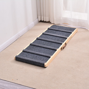 Rampe pour animaux de compagnie en bois, hauteur réglable, antidérapante, escalier pliable pour chiens, meubles pliants pour animaux de compagnie d'intérieur - Product Image 3