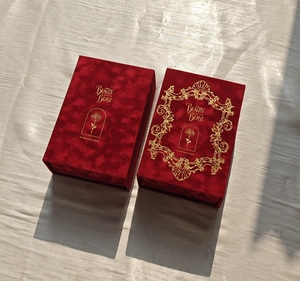 Invitación en Caja de Gamuza con <span class=keywords><strong>Diseño</strong></span> de La Bella y la Bestia, <span class=keywords><strong>Invitaciones</strong></span> de 15 Años en Acrílico con Forma de Domo, Caja de Regalo de Terciopelo - Product Image 5
