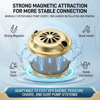 Foot Massage Chair Surf Pump Magnetic Pump Cover for Foot <strong>Bath</strong> Accessories Electroplating Magnetic Cap