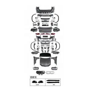 ชุดร่างกายการแปลงด้านหน้าและด้านหลังกันชนHood Fenders Body KitสําหรับBMW X6-E71 To G06 LCl (2009-2014 อัพเกรด 2024) MTชุด