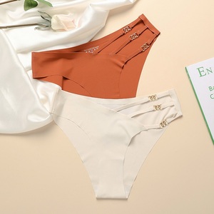 Donne all'ingrosso Sexy Oem Quick Dry Seamless Circle Trim decorare slip a vita bassa mutandine intimo - Product Image 3
