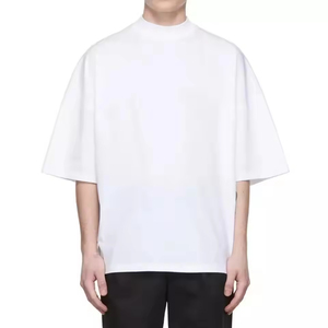 Camiseta Oversize de Algodón 100% de 220 Gramos, Tejido Grueso, Hombros Caídos, Estilo Hip Hop, Personalizada, Ecológica, para Hombre, Tallas Grandes - Product Image 6