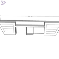 Table de bar rectangulaire blanche en surface solide simple et personnalisée pour bar à domicile, club, hôtel, restaurant, villa, comptoir de bar haut