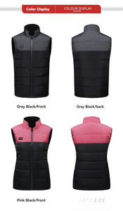 Chaleco Térmico Inteligente de Invierno, Chaleco Eléctrico con Calefacción en la Espalda, Diseño de Bloques de Color, para Hombre y Mujer, Chaleco con Calefacción Eléctrica. - Product Image 6