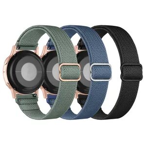 Custom S-N005 אופנה ניילון Slim להגמיש 20 mm אלסטי שעון רצועת לסמסונג גלקסי שעון 5 פרו 5 4 3