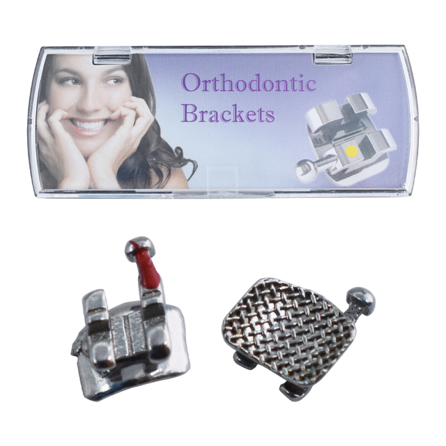Metal Dental Bracket Mesh Base Standard Mini Roth 022 Orthodontic Brackets