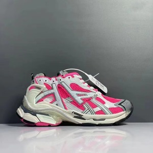 Vente en gros de baskets de sport décontractées printemps-automne pour hommes et femmes, blanches et orange, en maille respirante, à plateforme épaisse - Product Image 3