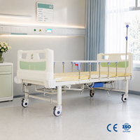 Lit médical manuel multifonctionnel réglable pour soins aux patients, adapté aux salles médicales et aux soins à domicile pour la réadaptation des personnes âgées