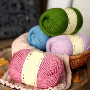 Charmkey Stock 100% Lã Fancy Knitting Fios <span class=keywords><strong>Chunky</strong></span> <span class=keywords><strong>Merino</strong></span> Lã Mistura Fios para Crochet - Product Image 4