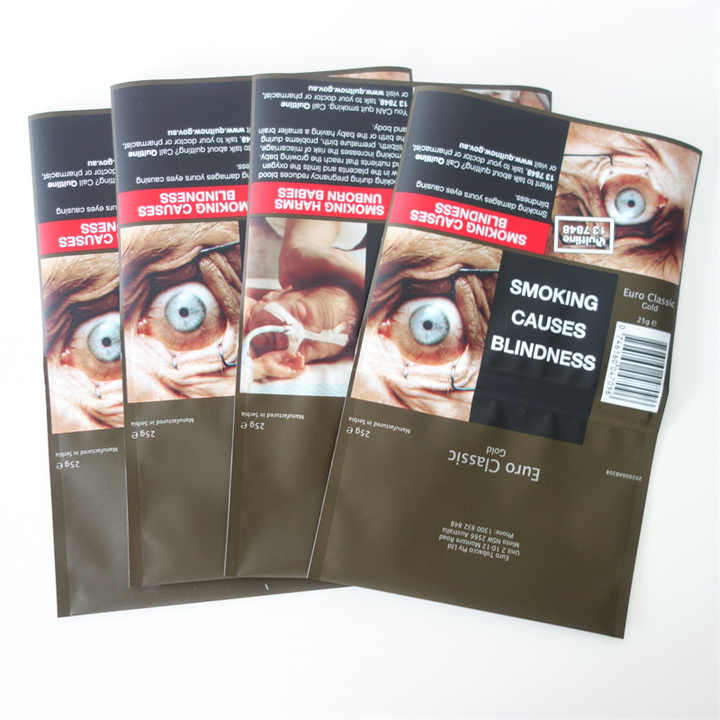empty tobacco pouches for sale Custom Printed Plastic 50g Rolling Pouch 100% tobacco Lucy Unflavored Pouches 12mg /