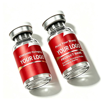 Étiquettes holographiques personnalisées pour flacons, autocollants imperméables pour flacons en verre cosmétique de 3 ml et 10 ml