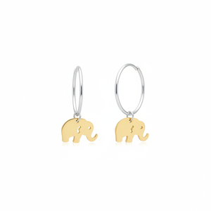 925 Sterling <b>Silver</b> Elephant Earrings From Turkey - Product Image 2