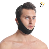 Sangle anti-ronflement réglable SHILION de haute qualité, respirante et confortable, pour un sommeil réparateur, pour hommes, femmes et adultes