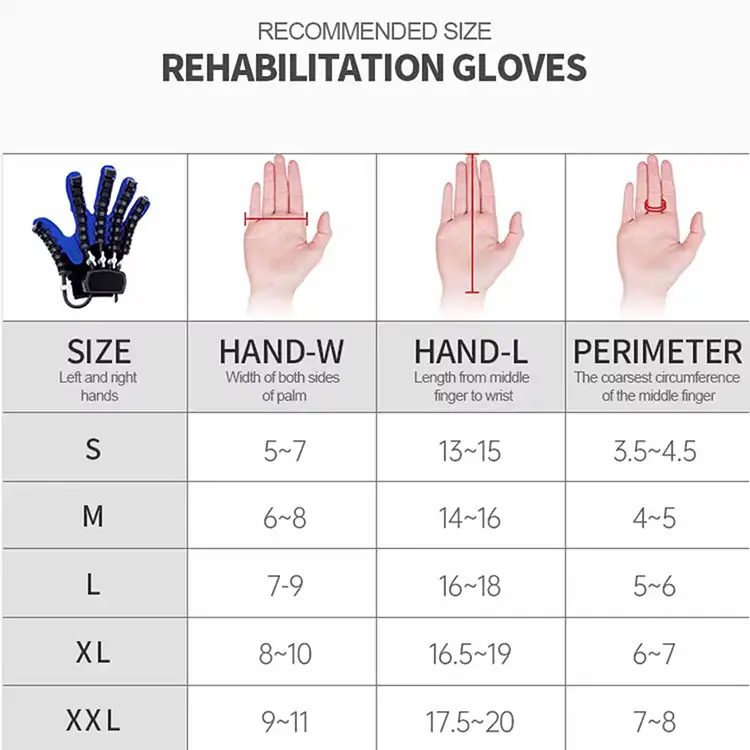 Portable Stroke Rehabilitation Hand Robotic Device Hand Train Equipment Robot Gloves Finger Training Stroke HandGloves