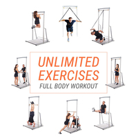 Tour de musculation multifonction robuste Solo Strength, barre de traction haute stabilité pour salle de sport à domicile