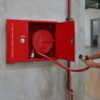 Enrouleur de tuyau d'incendie et armoire combinée avec alarme pour enrouleur de tuyau d'incendie