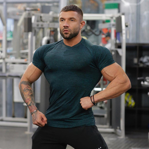 Camiseta de fitness Ultra suave para hombre, camiseta transpirable de secado rápido para correr, top de entrenamiento con material de alta calidad e impresión personalizada - Product Image 5
