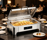 Großhandel maßge schneiderte hochwertige Edelstahl Food Display Stand mehrere Formen Upgrade Buffet Herd