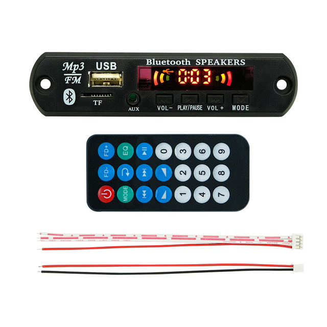 DC 5V-19V MP3 Player Board MP3 Module Digital Audio Speaker Kit