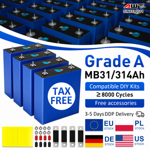 Baterai Lithium Iron Phosphate Akku EU Stock Hot Sale, Sel Baterai 3.2v Penyimpanan Energi Rumah Mb31 330ah Lifepo4 - Product Image 1