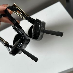 Zapatos de Fiesta con Tira Trasera, Tacón Alto, Nuevos y Sexys, Negros, para Mujer - Product Image 5