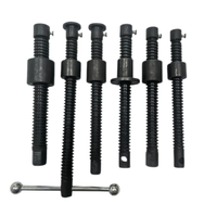 Hand Crank T-Type Trapezoidal Lead Screw Set Round Hex Head Woodworking Panel Clamp Spare Fastener Screw Rod
