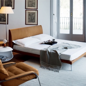 <span class=keywords><strong>Lit</strong></span> en tissu doux sur <span class=keywords><strong>mesure</strong></span> de luxe italien, directement de l'usine, pour lits doubles en bois massif modernes - Product Image 4