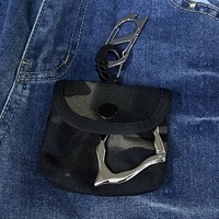 Casing Earphone Mini Trendy Motif Camo Outdoor, Dompet Koin Portabel, Dompet Kunci Multifungsi, Gantungan Kunci Tas