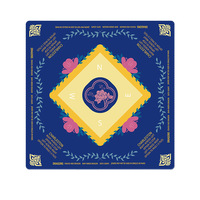 Tapis de table de mahjong antidérapant en caoutchouc naturel, tapis de jeu imprimé sur mesure