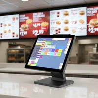 Sistema POS con Pantalla Táctil Hongkai K7 con Soporte para Android/Windows, Impresora Térmica de 15/15.6 Pulgadas y Caja Registradora para Restaurantes