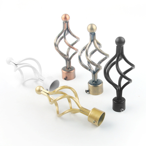 Embouts <span class=keywords><strong>d</strong></span>écoratifs vintage en fer forgé pour tringle à rideau, embouts métalliques <span class=keywords><strong>d</strong></span>écoratifs pour tringle romaine - Product Image 6