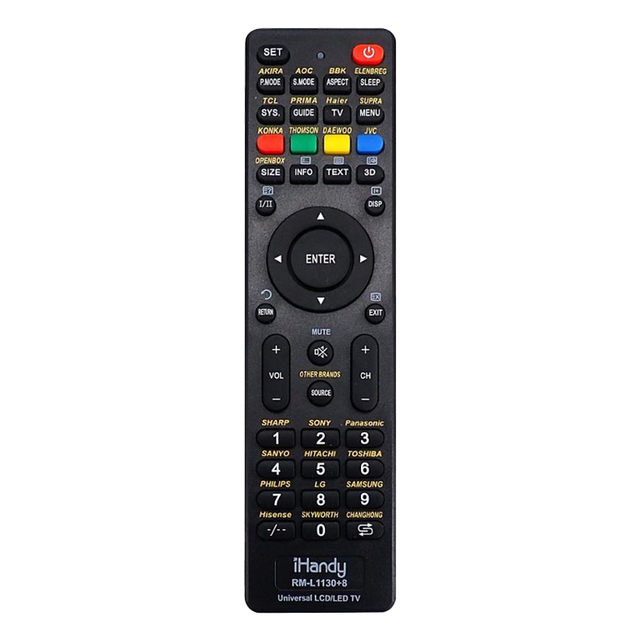 ZY40101 RM-L1130+8 UNIVERSAL LCD LED TV BOX Ir Remote Control