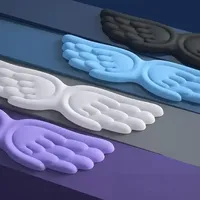 Tapis de souris personnalisé avec logo imprimé, motif nuage en forme d'aile de dessin animé, repose-poignet en forme d'aile, tapis de souris résistant à l'eau en stock