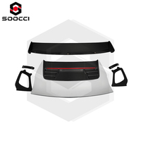 Aileron arrière double pont style GT3RS en fibre de carbone sèche pour Porsche 991.1 991.2 avec surface époxy hautement polie