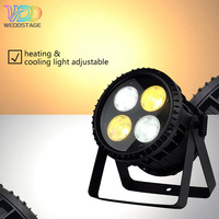 Luz LED DMX512 RGBW 4 en 1 de 4x50W con IP65, Temperatura de Color 3000-6000K, 1 Año de Garantía para Iluminación de Escenarios y Proyecciones