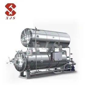 Hervidor automático de alta presión/destilación seca/máquina de esterilización para alimentos industriales de temperatura ultra alta