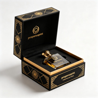Boîte à parfum personnalisée, fermeture magnétique, rigide, toucher doux, gaufrage avec insert en mousse pour 100 ml, design gratuit