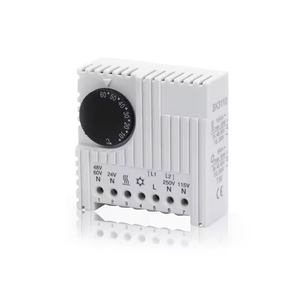 Termostato de Gabinete NC para Calefacción NO para Refrigeración 0-60 ° Controlador de Temperatura Bimetálico para Riel DIN para Panel Eléctrico - Product Image 4