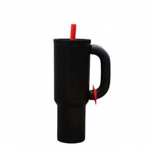 Gobelet de voyage américain de 40oz en acier inoxydable, couvercle en paille sans BPA, poignée moderne personnalisable, tasse chaude et froide ODM, nouvel arrivage - Product Image 3
