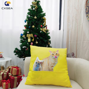 หมอนสำหรับสัตว์เลี้ยงพร้อมผ้าฝ้าย PP รูปทรงสัตว์แมวน่ารัก - Product Image 4