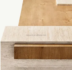 Table basse rectangulaire Bardi de style néoclassique suédois du 19e siècle, fabrication OEM Sassanid - Product Image 4