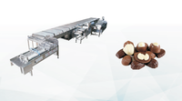 Machine de moulage automatique de barres chocolatées de haute qualité, nouvelle, avec une productivité élevée, capacité de 12 à 20 moules/min, pour matières premières telles que les noix.
