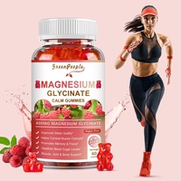 Gummies sans sucre à absorption rapide de glycinate de magnésium et vitamine D & coenzyme Q10 pour la relaxation, le soulagement du stress et le soutien du sommeil