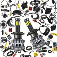 Phares de voiture universels à 8 côtés à 360 degrés H1 H3 H7 H4 9005 HB3 9006 HB4 H8 H11 9012 881 COB LED 12V Nouveaux