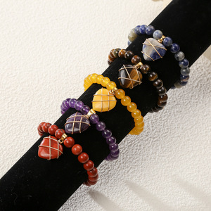 Los nuevos productos de Daisy Fangy ya están disponibles: pulsera en forma de corazón de ágata amatista, colgante de corazón de <span class=keywords><strong>piedra</strong></span> semipreciosa, y w - Product Image 1