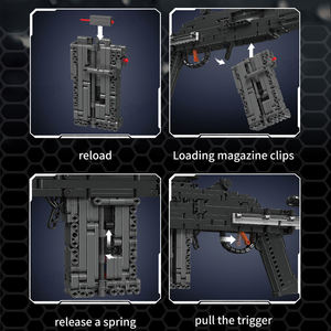 Mould King 14026S Technical <span class=keywords><strong>MK14</strong></span> Battle Rifle Gun Model Ladrillos Juguetes para niños Regalos Juegos de bloques de construcción - Product Image 4