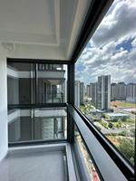 Ventanas Corredizas de Doble Acristalamiento con Marco de Aleación de Aluminio y Refuerzo de Acero Templado, Estilo Europeo Horizontal para Villa